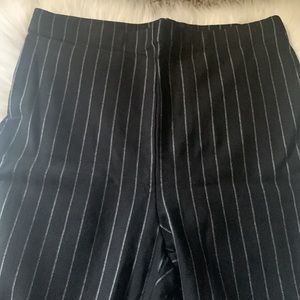 Black and White Pinstripe Leggings